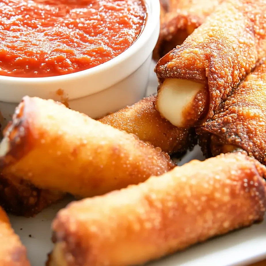 Crispy mozzarella bites served with warm marinara sauce.