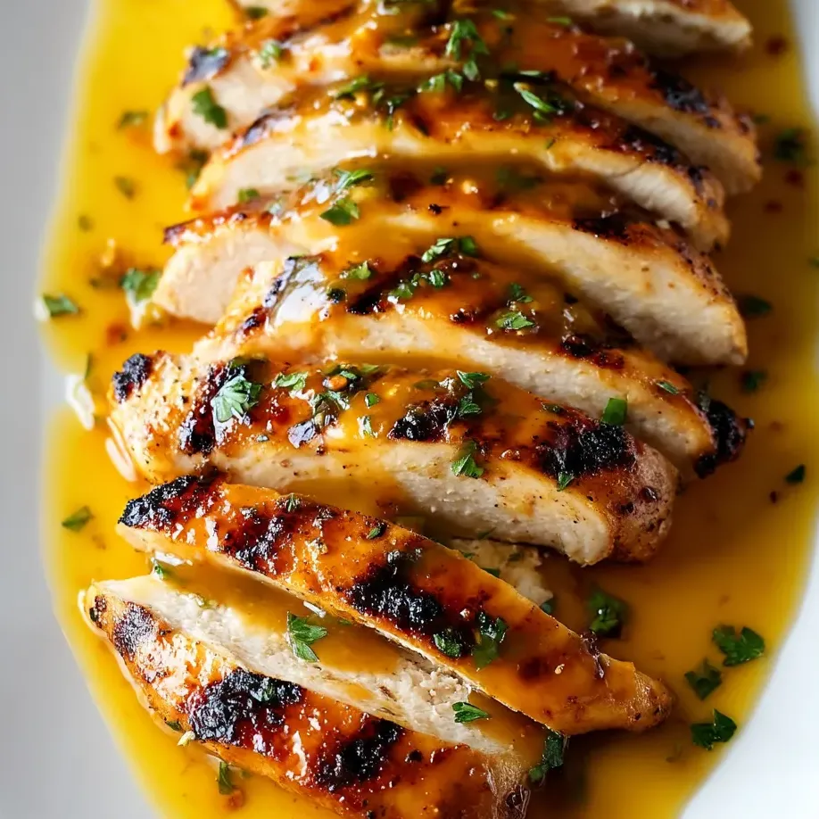 Plate with saucy chicken.