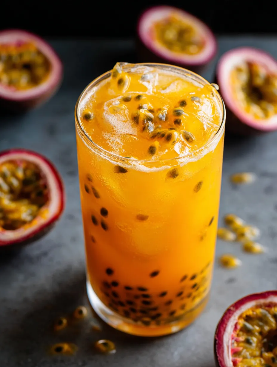 Tall glass of orange juice sitting near fresh fruit on the table.