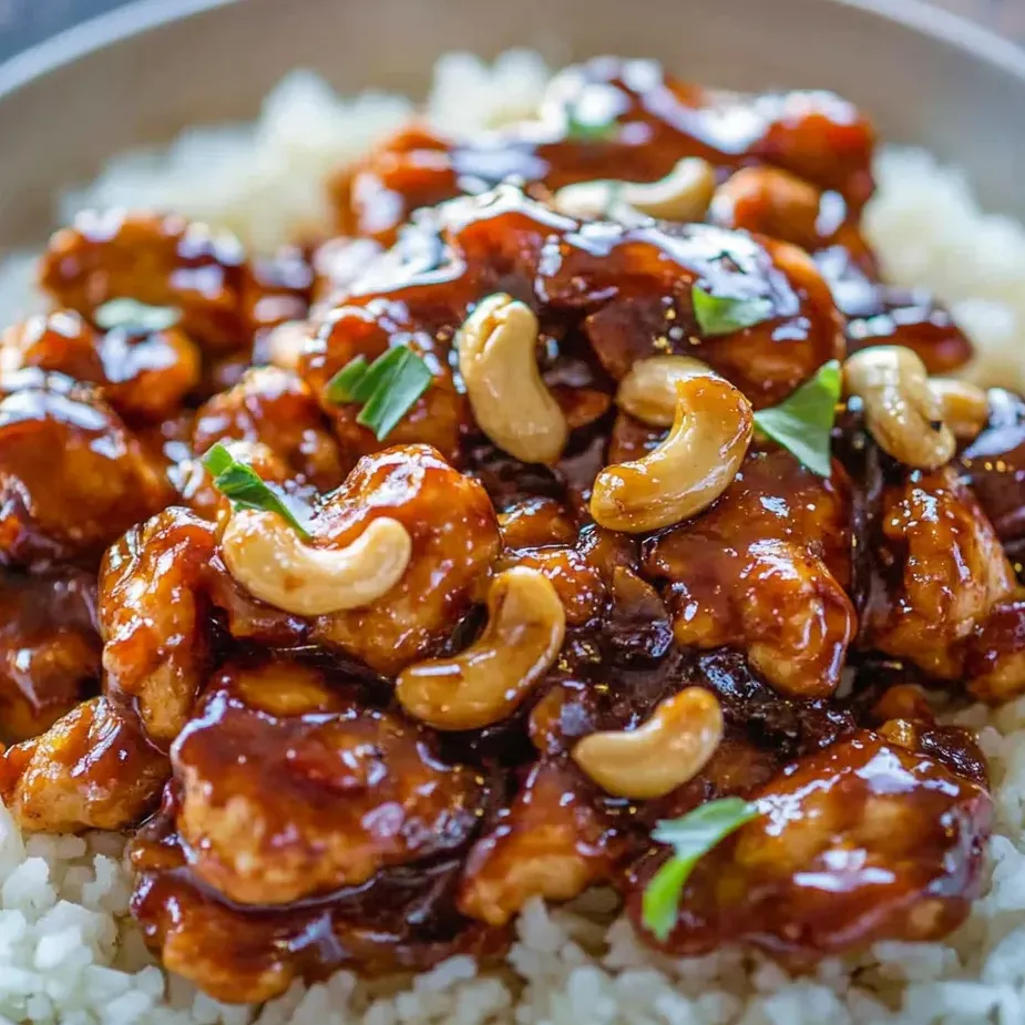 A bowl of chicken and rice.