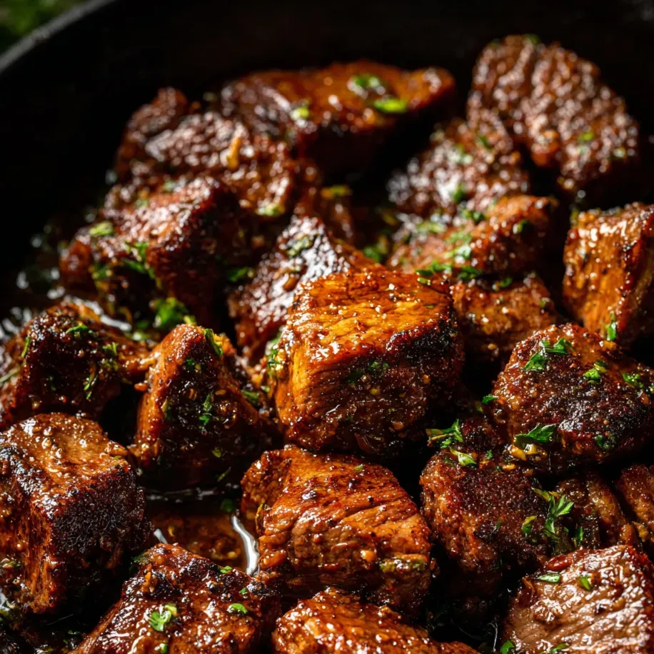 A close up of a pan of meat.