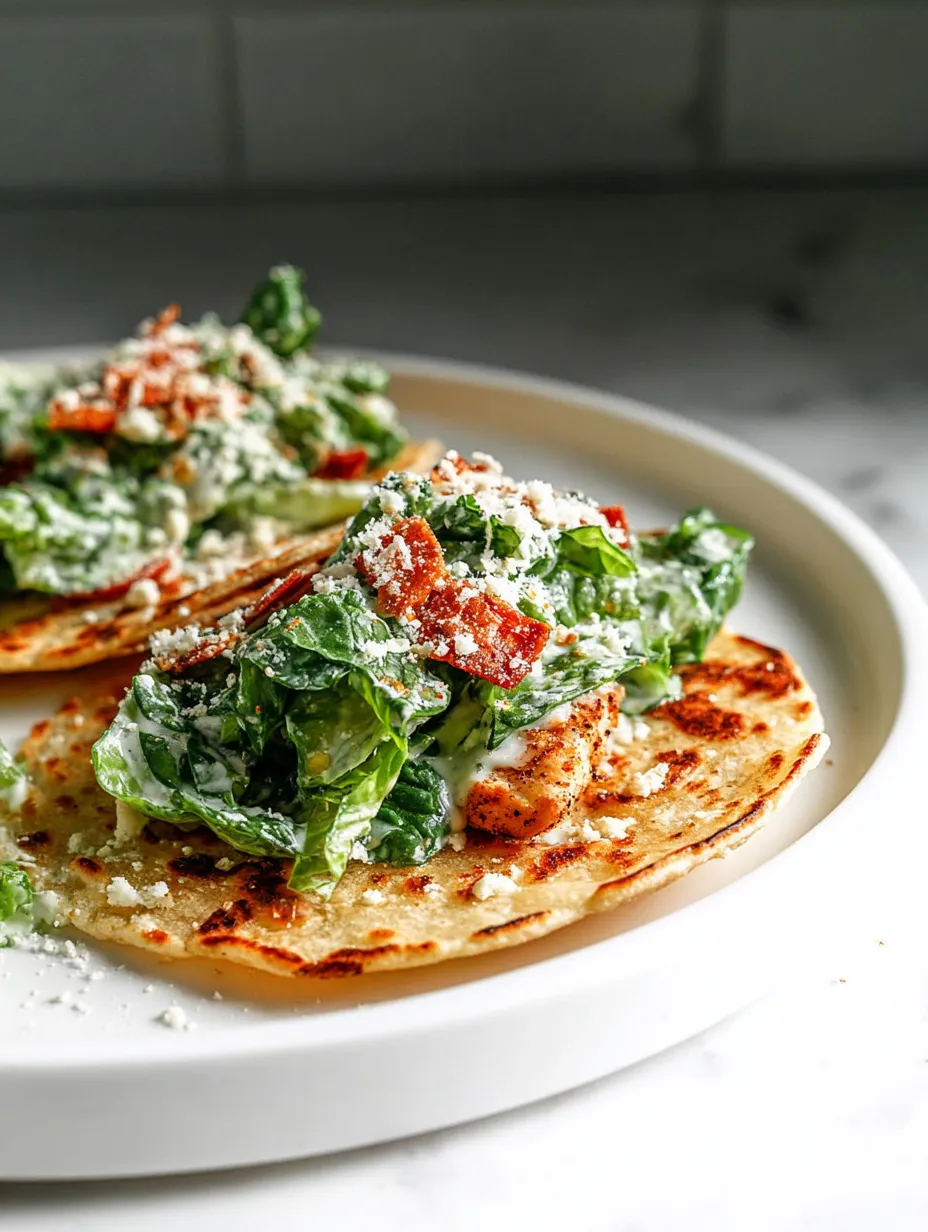Tacos filled with lettuce on a plate.