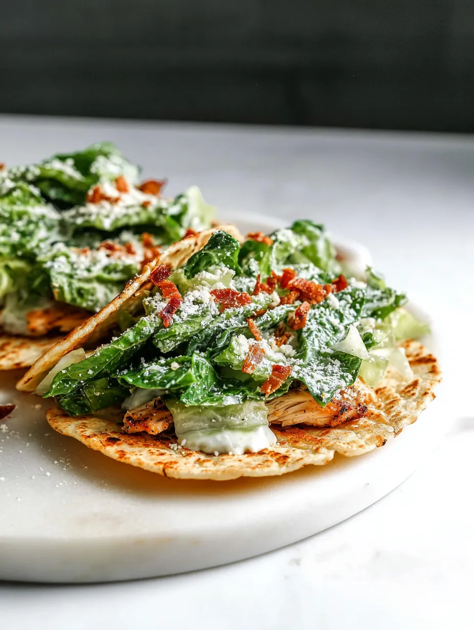 A plate topped with lettuce and tacos.