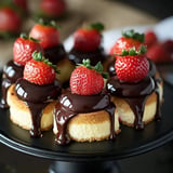 Chocolate Dipped Strawberry Cheesecake