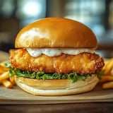 CRISPY FRIED COD FISH SANDWICH