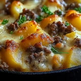 Easy Hamburger Potato Casserole