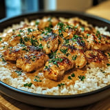 Smothered Chicken And Rice