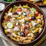 Greek Chicken Pasta Salad