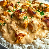 Creamy Smothered Chicken and Rice