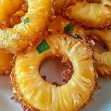 Rum-Soaked Fried Pineapple