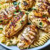 Creamy Garlic Butter Chicken and Rotini