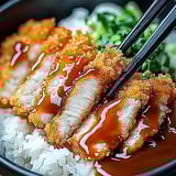 Japanese Katsu Bowls with Tonkatsu Sauce